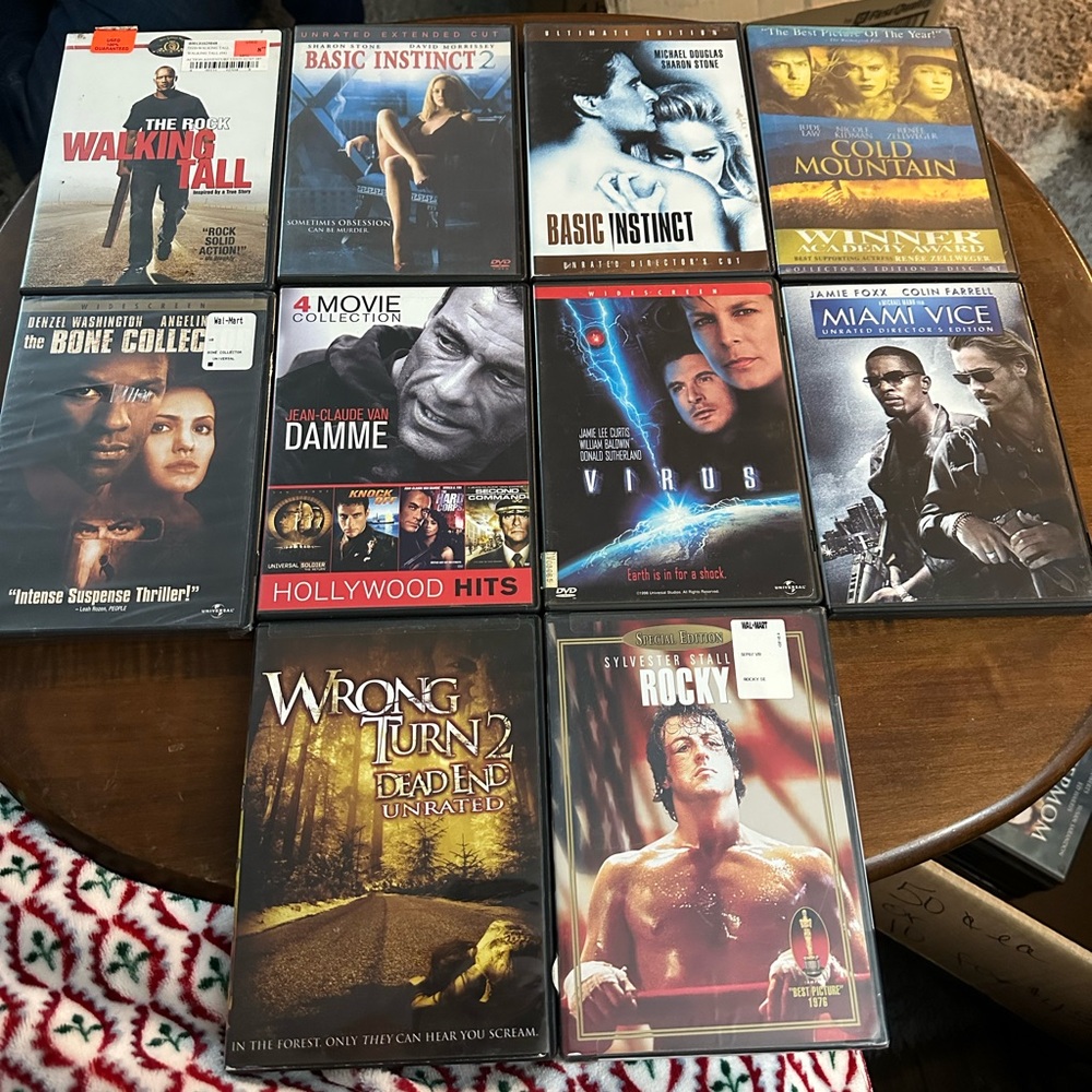 DVD Collection: Action and Thriller Movies